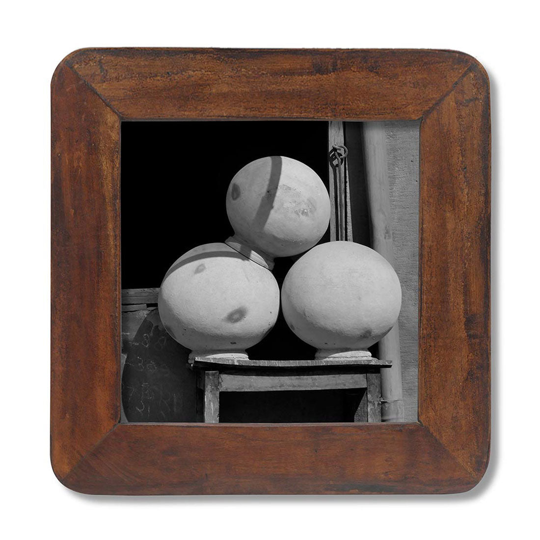 LS-LebenStil Möbel & Wohnen Vintage Bilderrahmen 20x20cm Holz