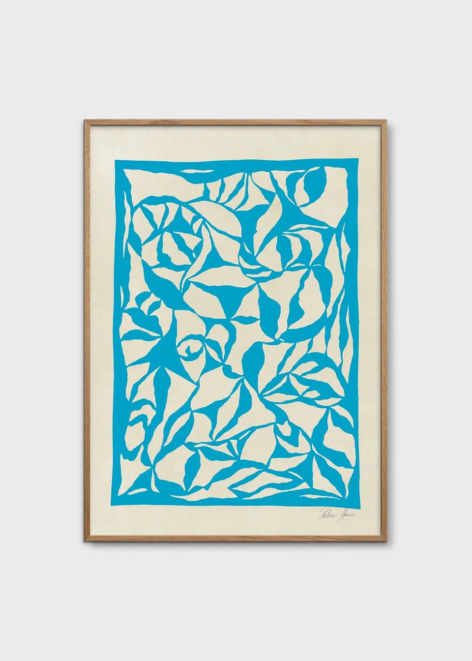 The Poster Club Art Prints Magnolia No 03 Kunstdruck 30x40 blau