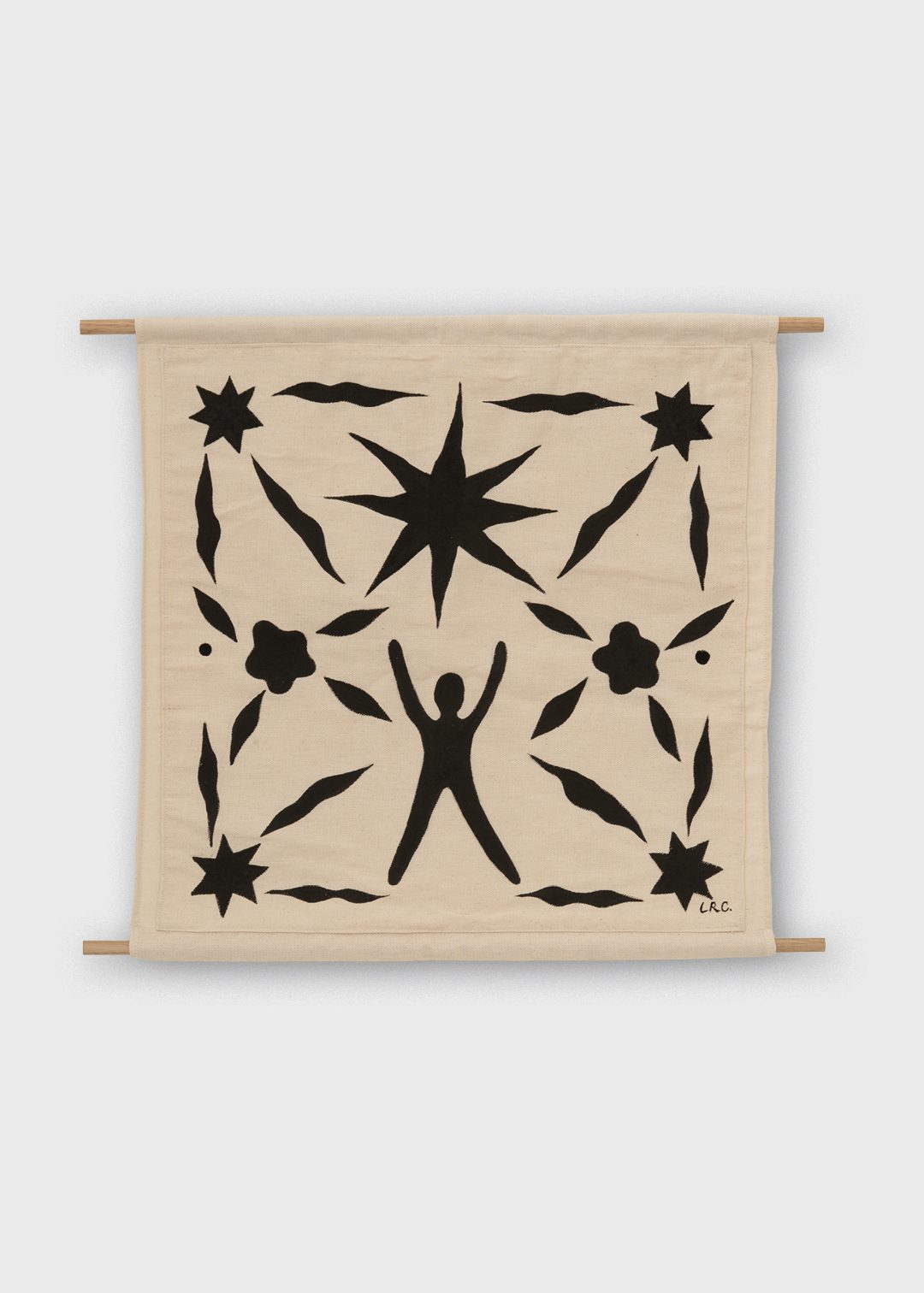 The Poster Club Rituel au soleil Wandbehang 40x40 cm schwarz