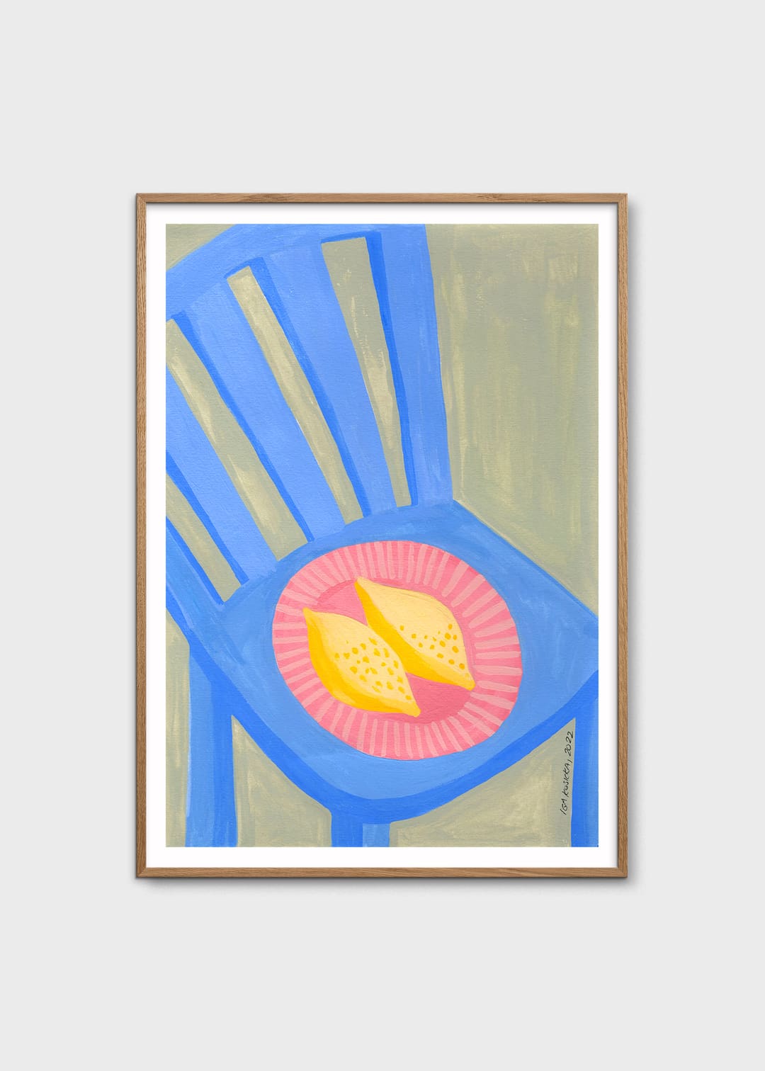 The Poster Club New Lemons Poster A4 bunt pastell