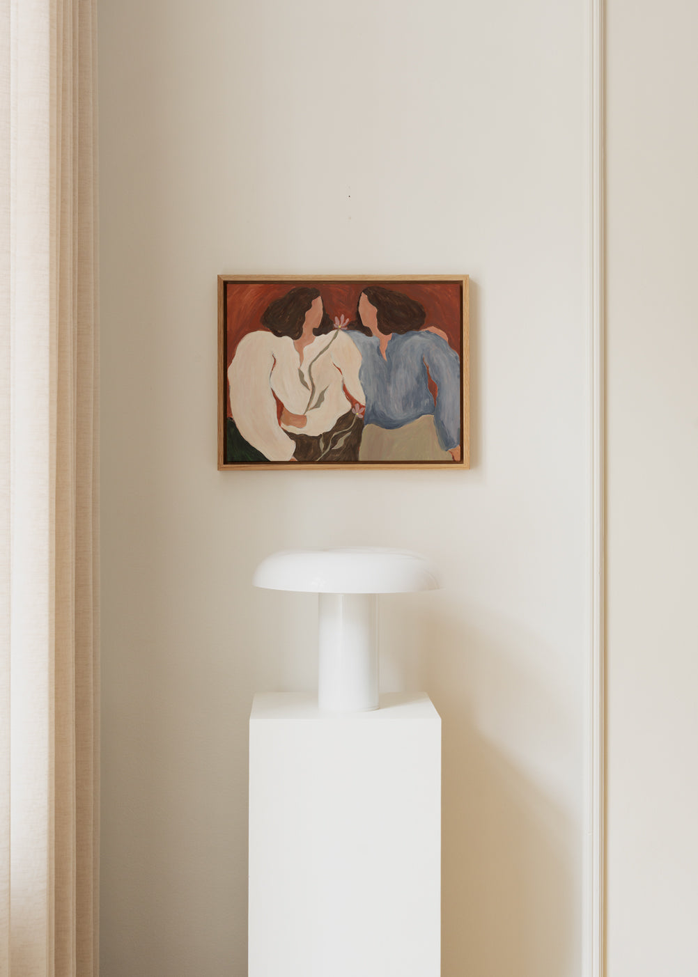The Poster Club Blooming Up Together Canvas 50x70 Beige