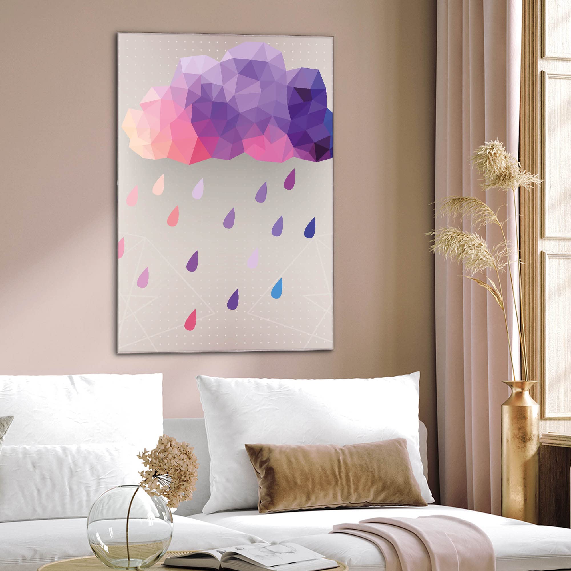 Banjado Magnettafel Regenwolke Magnetboard 60x40 cm Kinder