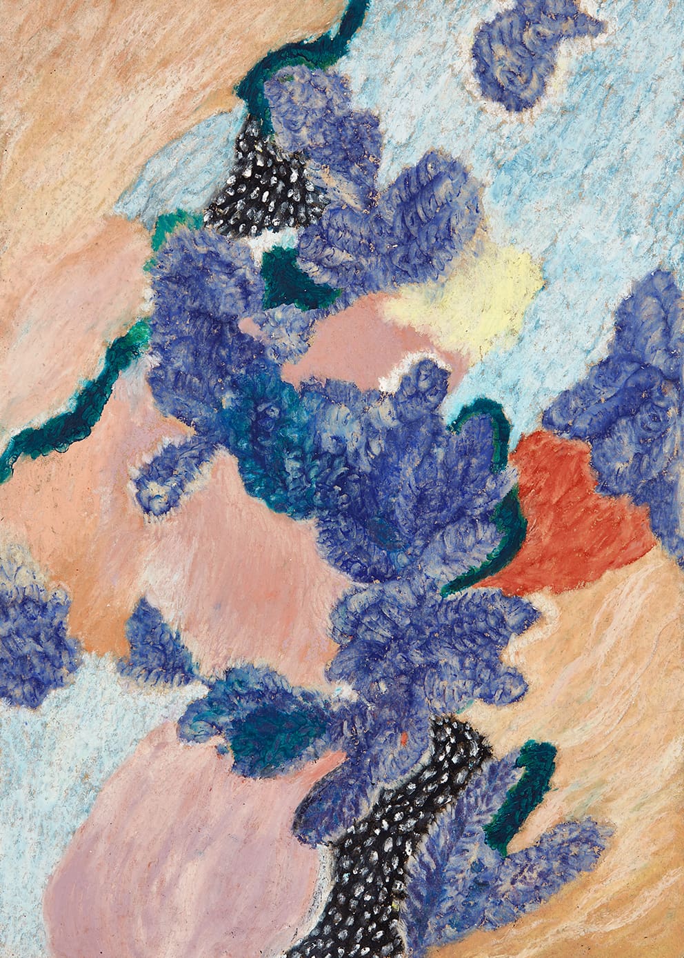 The Poster Club Umeko Leinwand 30x40 blau-rosa gerahmt