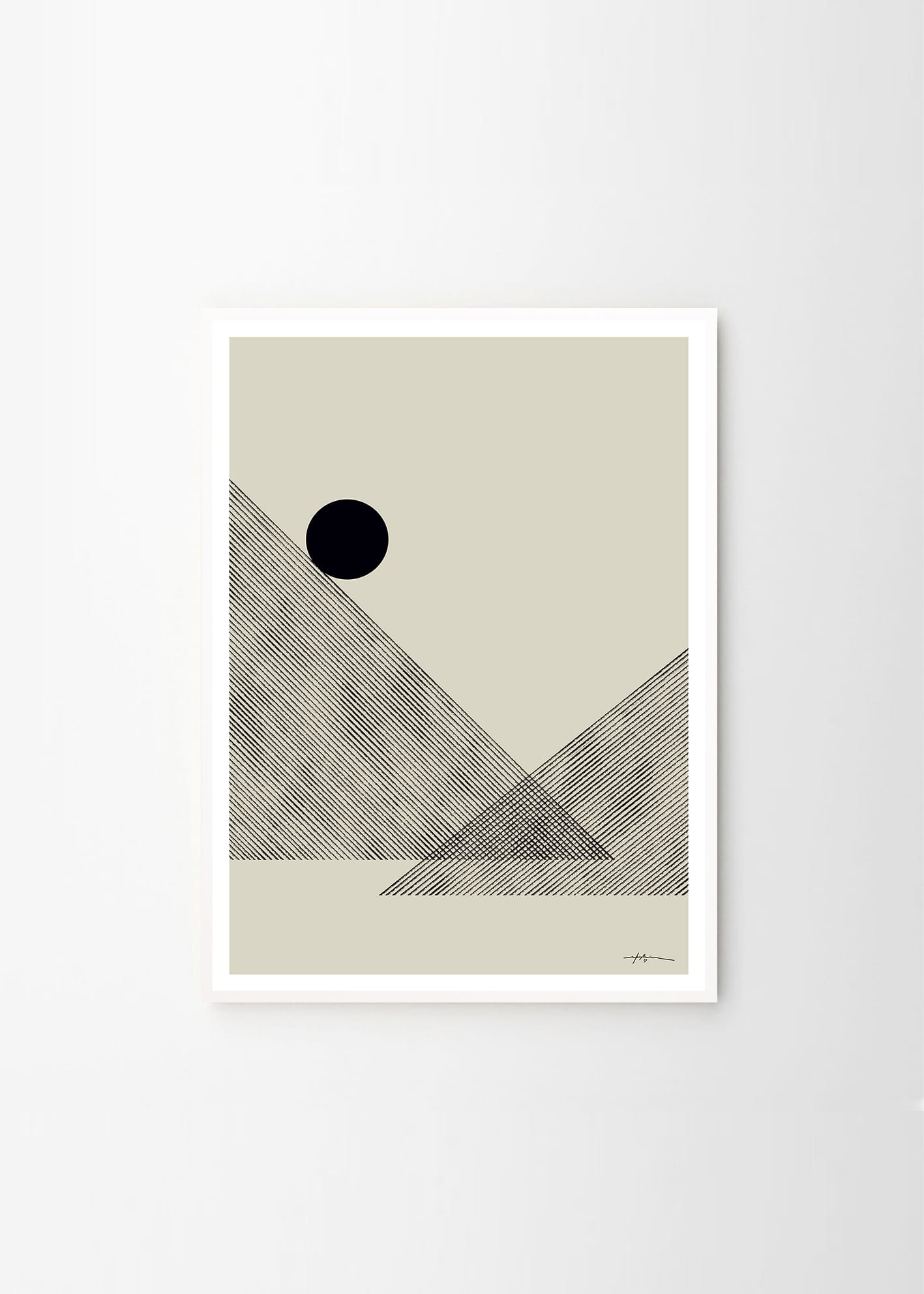 The Poster Club Altitude Poster 30x40 beige