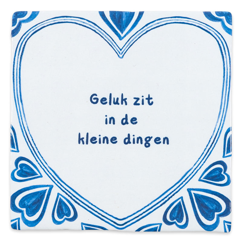 Storytiles Delft Blue Herz Wandfliese 10x10 cm personalisiert
