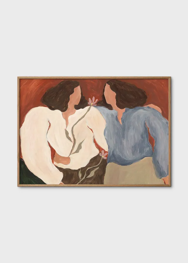 The Poster Club Blooming Up Together Poster 30x40 cm beige