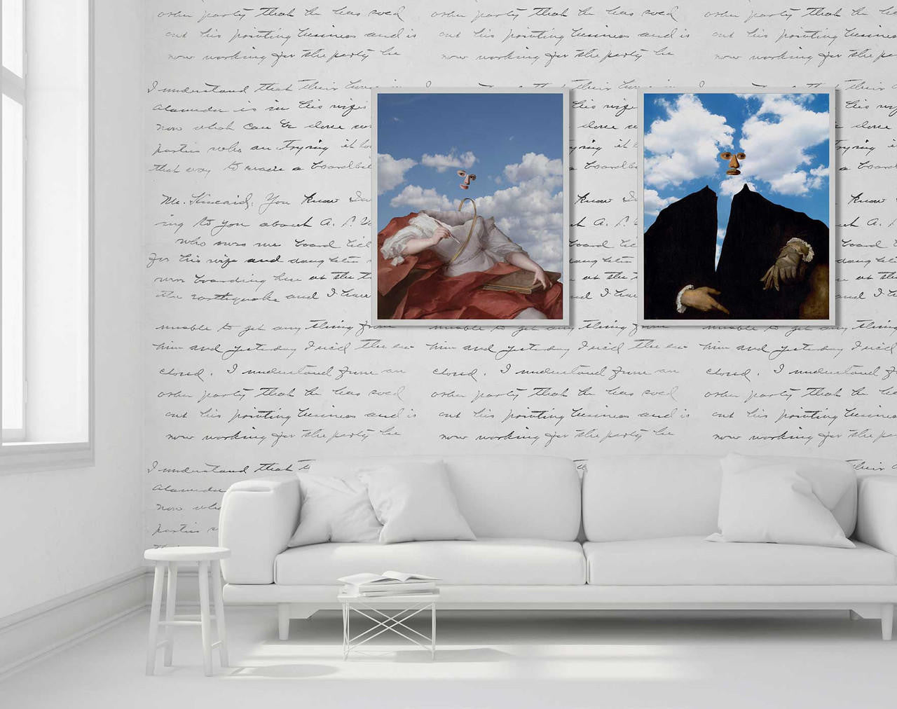 Mineheart Woman in the Clouds Poster 30x40cm blau