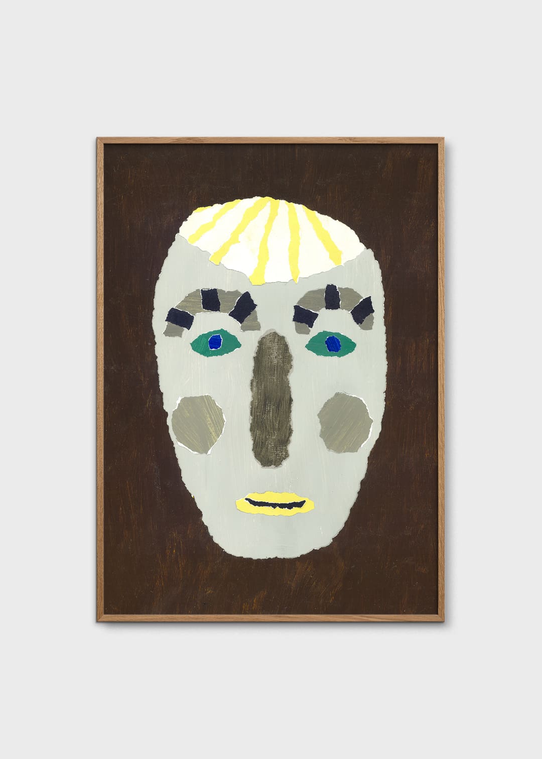 The Poster Club Yellow Hair Portrait Kunstdruck A4 beige