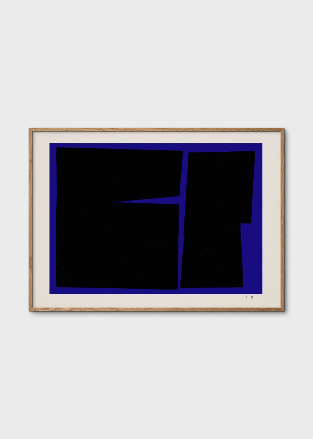 The Poster Club Blue Geometric 02 Poster 50x70 blau