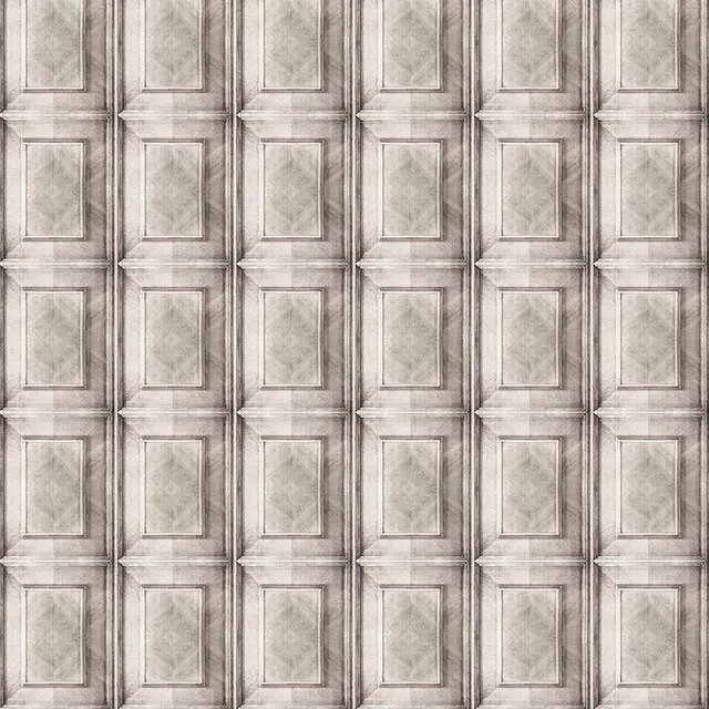 Mineheart Wallpaper Bleached Dutch Inlay Tapete beige Paneel