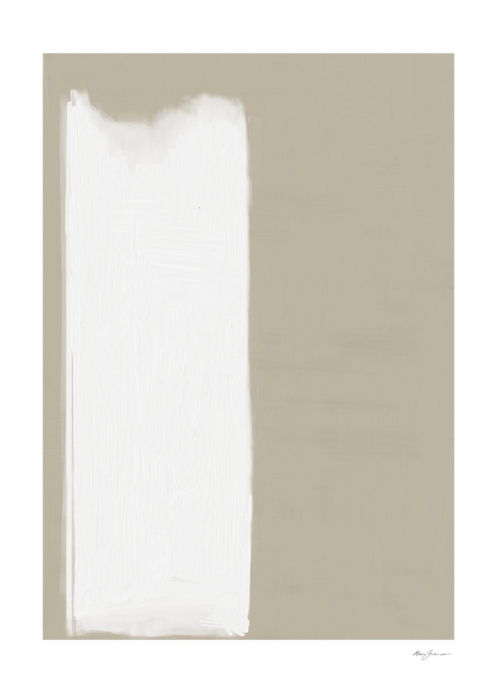 The Poster Club Fundamental Poster 30x40 cm beige weiß