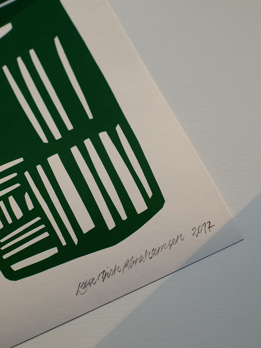 The Poster Club Art Prints Corpus Green Poster A4 grün