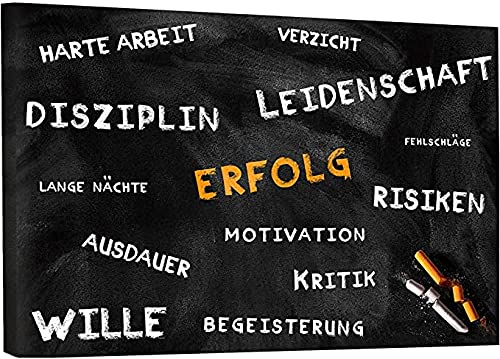 Hustling Sharks Tafel des Erfolgs Leinwandbild 45x30cm Büro