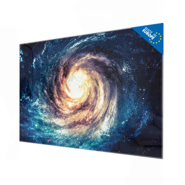 Banjado Magnettafel Sternenwirbel Glas 120x80 cm magnetisch