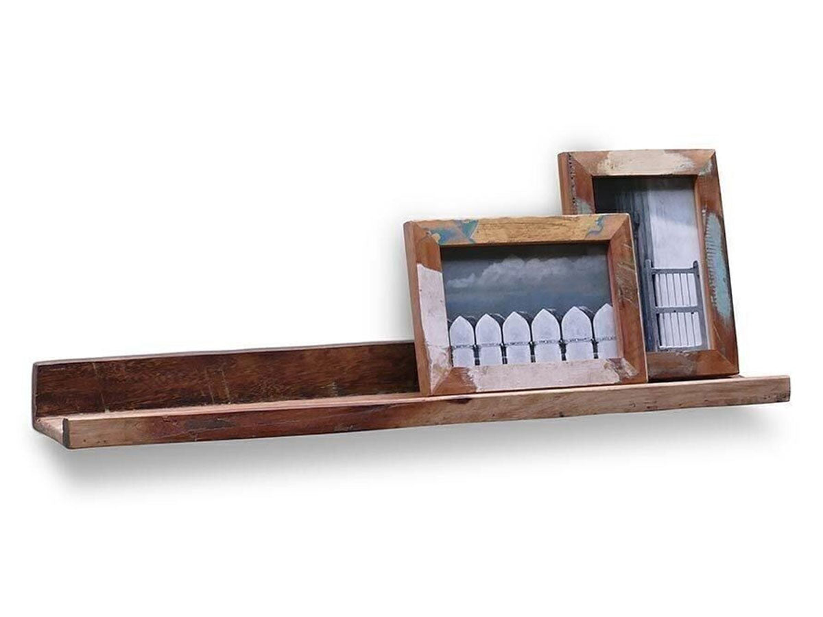 LS-LebenStil Housewood Wandregal Holz Braun 60x10x5cm