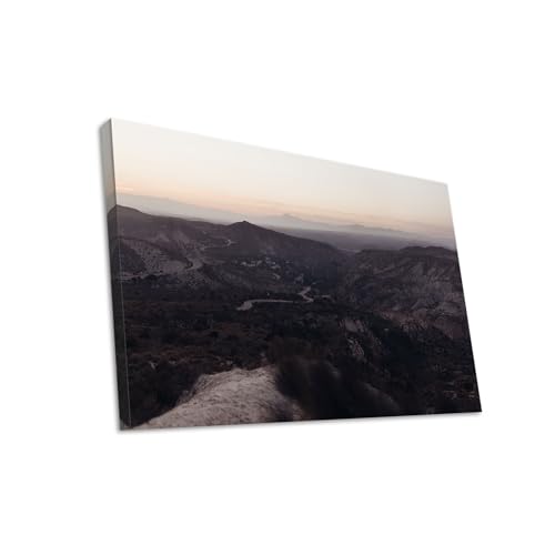 Hustling Sharks Wandbilder Berglandschaft Leinwandbild 40x30 cm