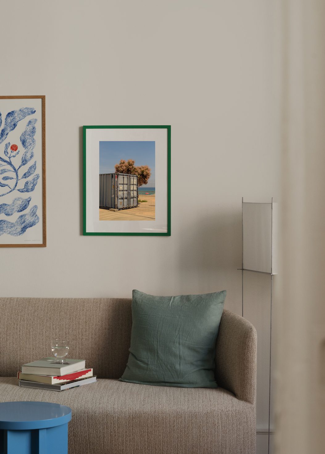 The Poster Club Art Prints Hidden Tree Poster 30x40 cm blau