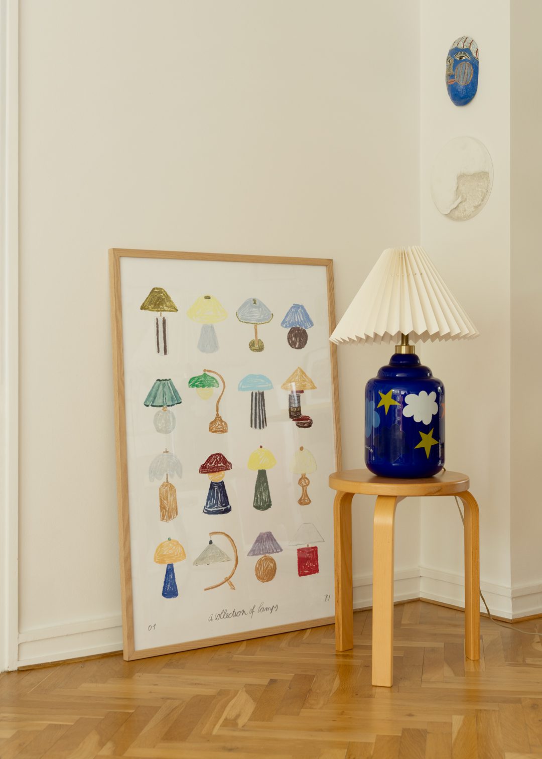 The Poster Club Art Prints A Collection of Lamps Poster A4