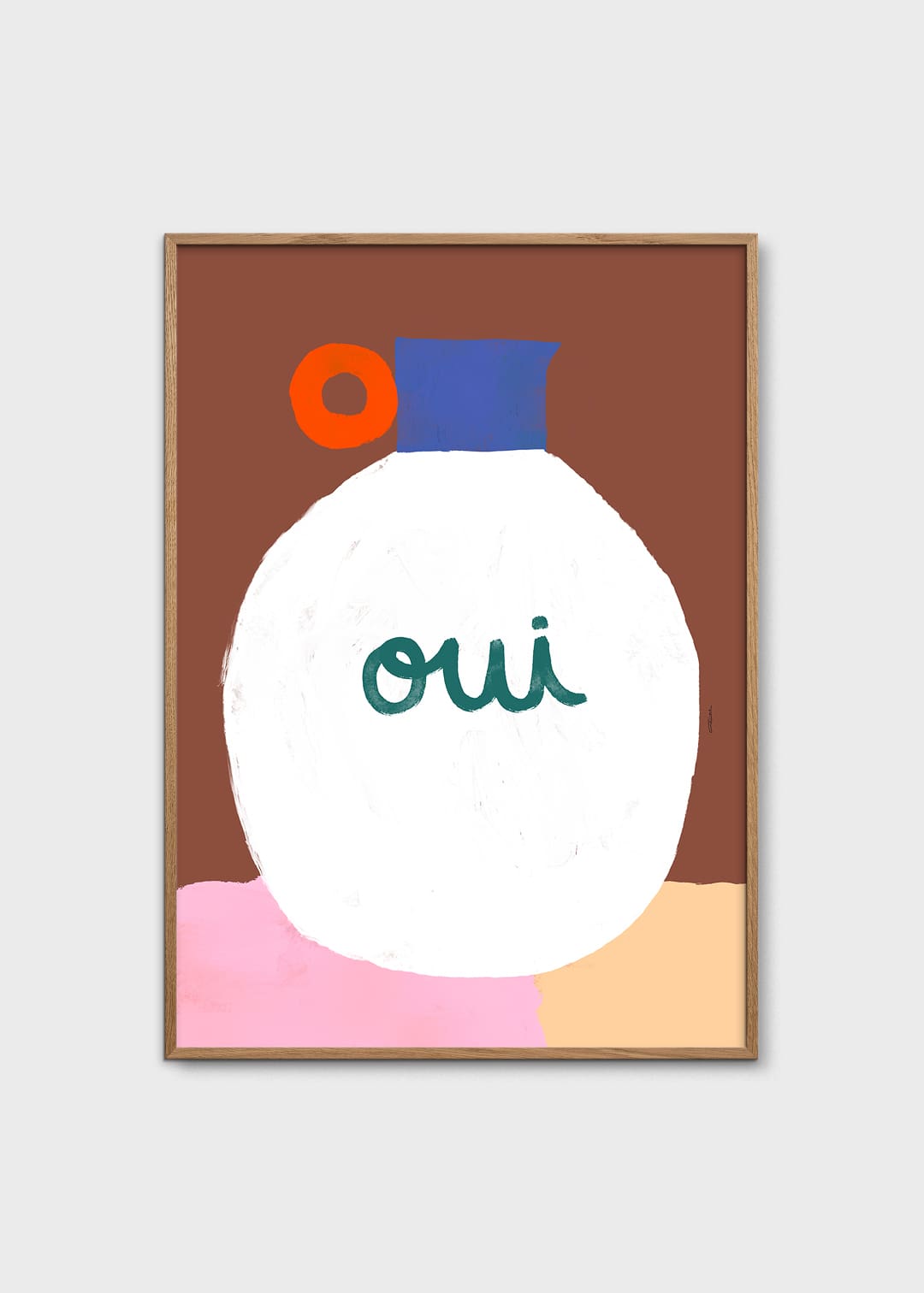 The Poster Club Art Prints Vase Oui Poster 30x40 cm Vase