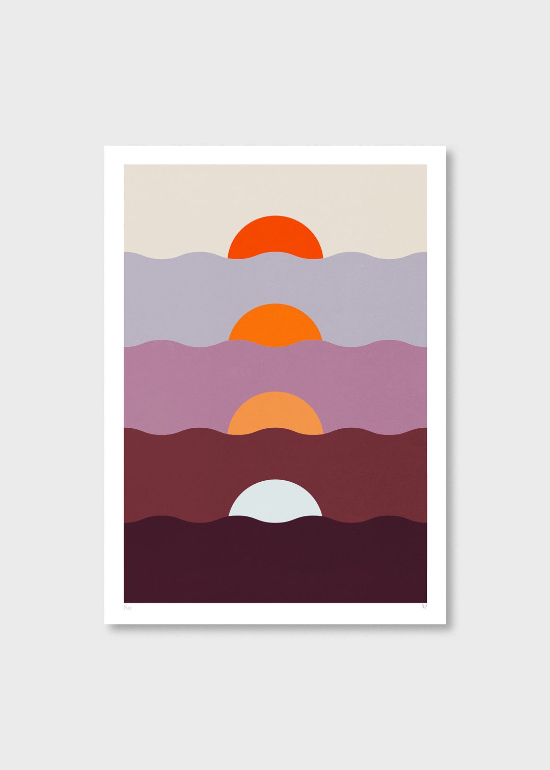 The Poster Club Art Prints Multiple Sunset Siebdruck 70x100 limitiert