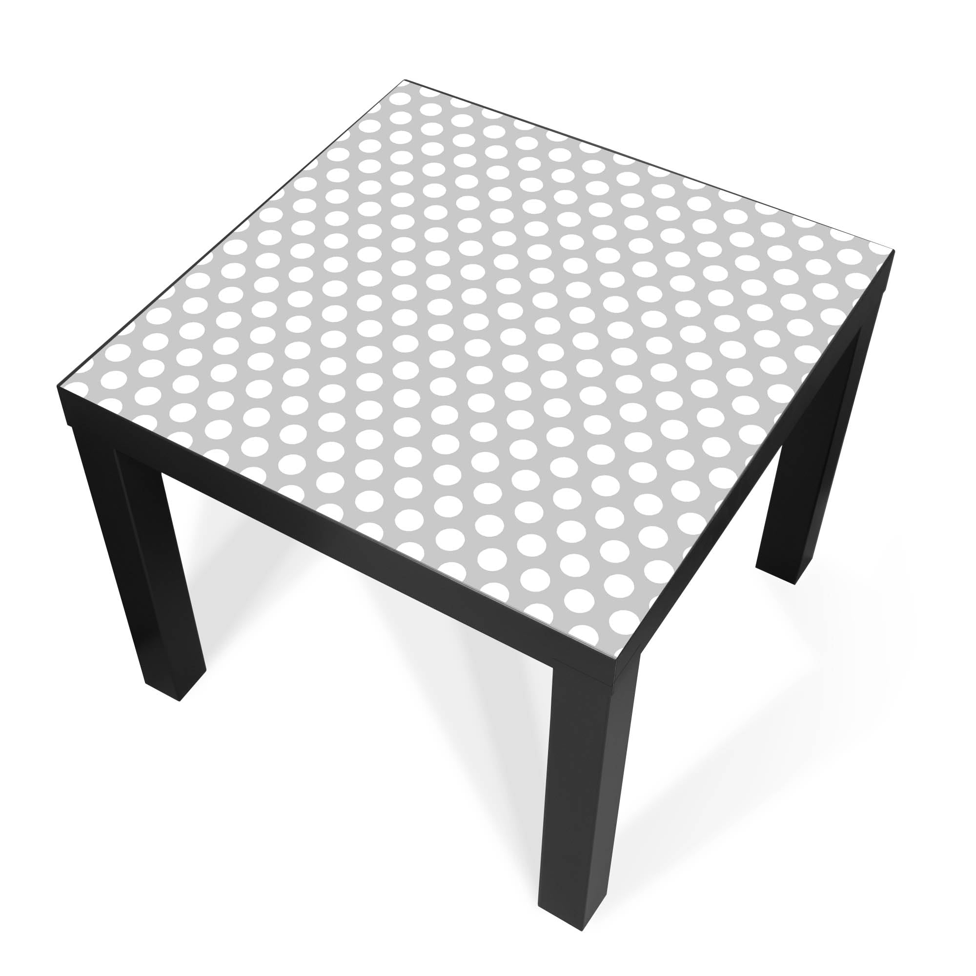 Banjado Möbelfolie Punkte Grau Tischfolie 55x55 selbstklebend