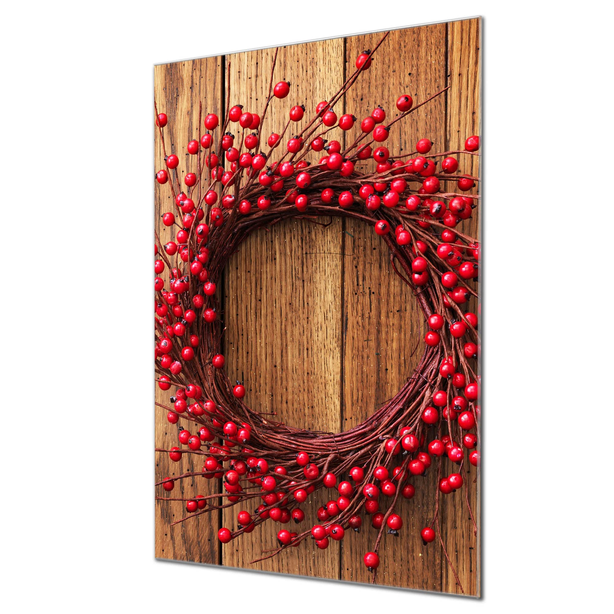 Banjado Magnettafel Glas 40x60cm Memoboard Weihnachtsland beschreibbar