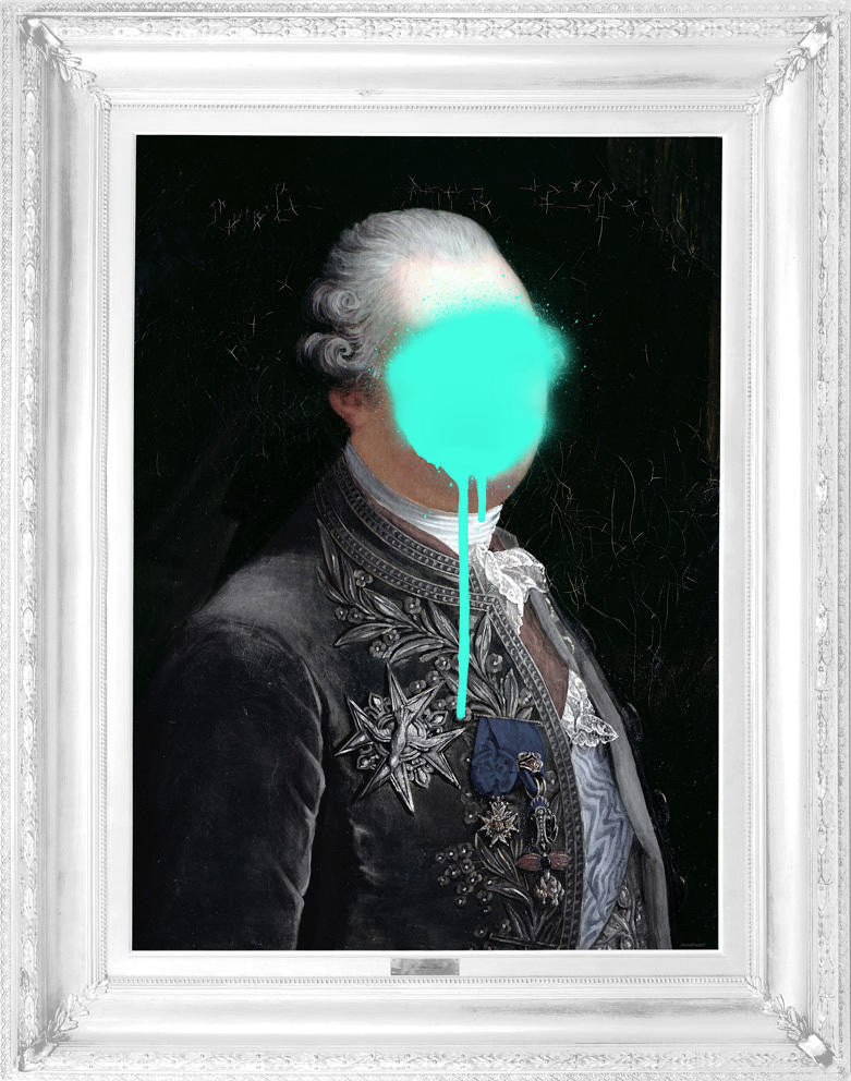 Mineheart Monsieur Mint Canvas Leinwand 66x81cm mintgrün