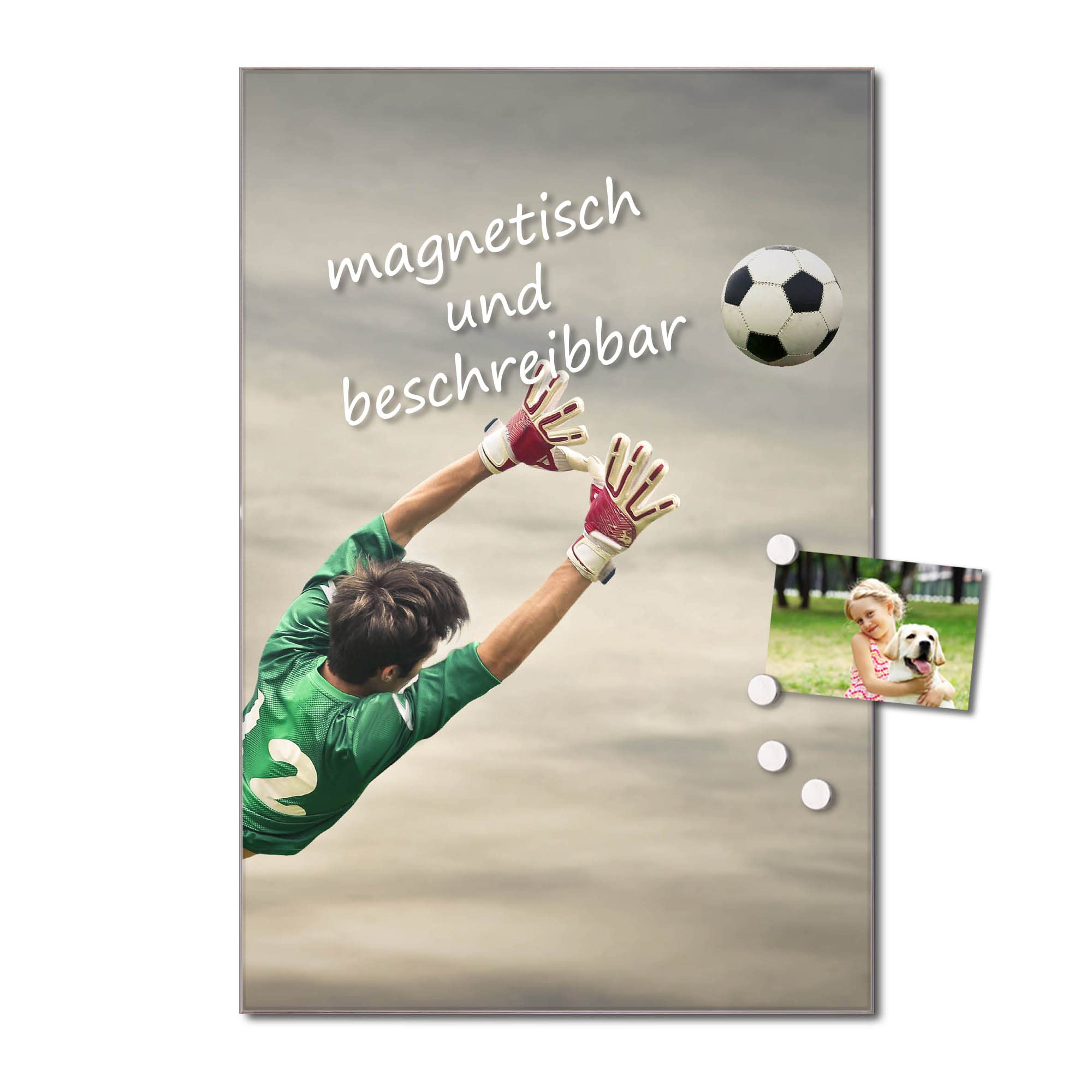 Banjado Magnettafel Abgewehrt Magnetboard 60x40 Sport