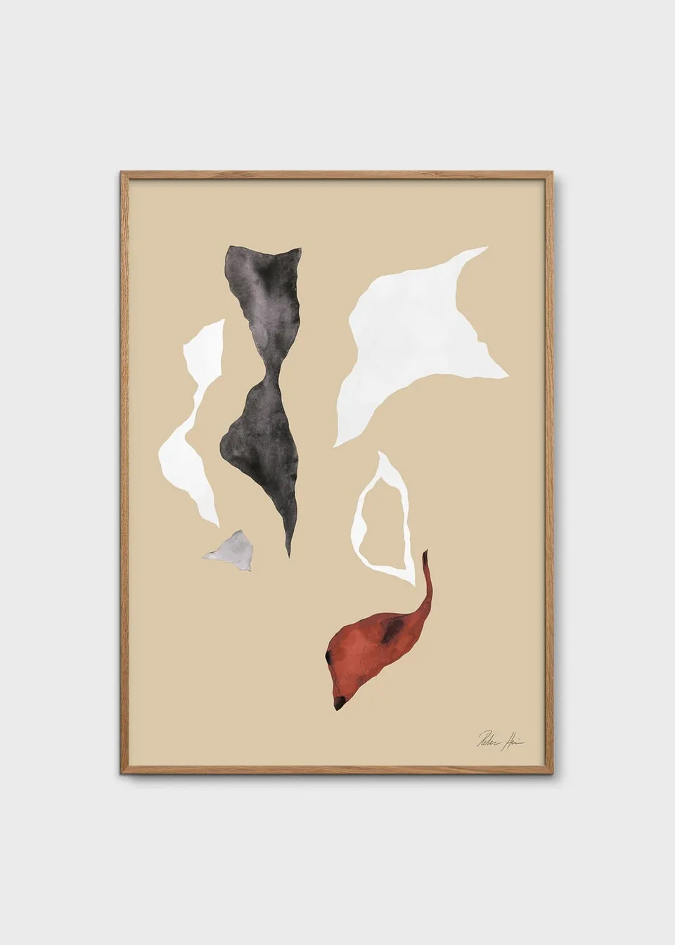 The Poster Club Art Prints Shadow no. 01 Poster A4 beige