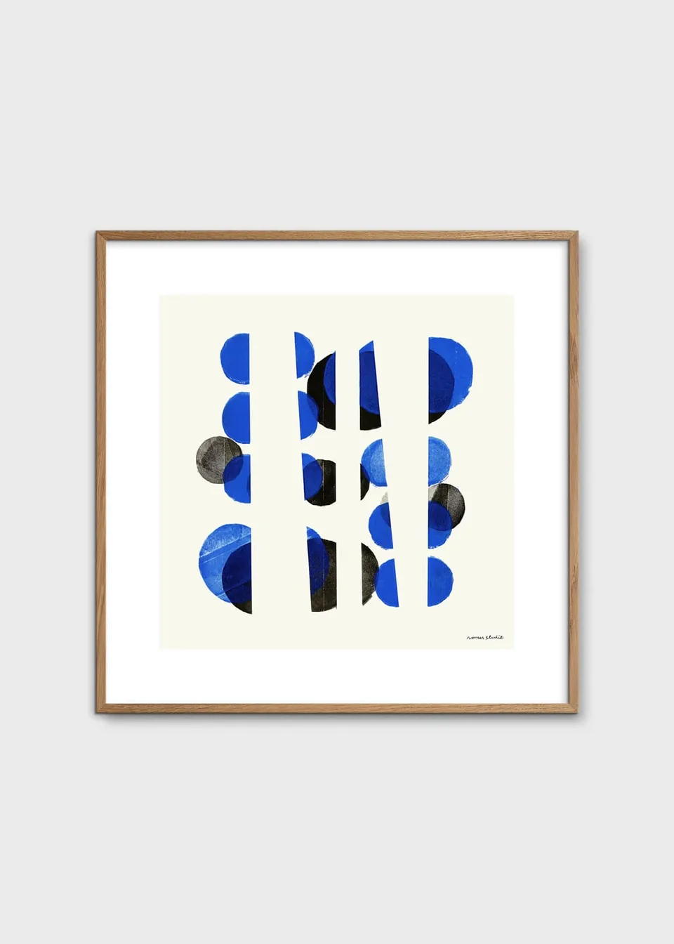 The Poster Club Bleu à Part 01 Kunstdruck 50x50 cm blau
