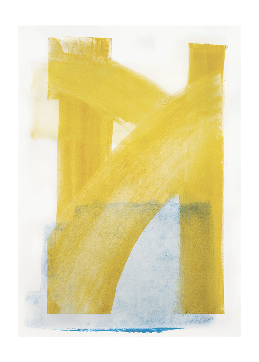 The Poster Club Leau Kunstdruck 30x40 cm Gelb Abstrakt