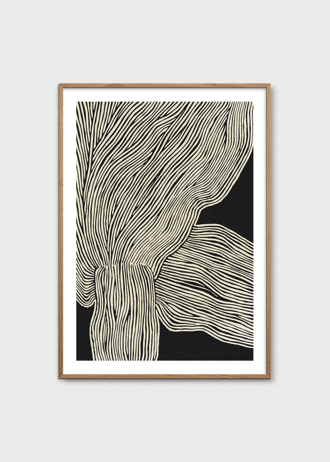 The Poster Club The Line No 13 Kunstdruck 30x40 beige