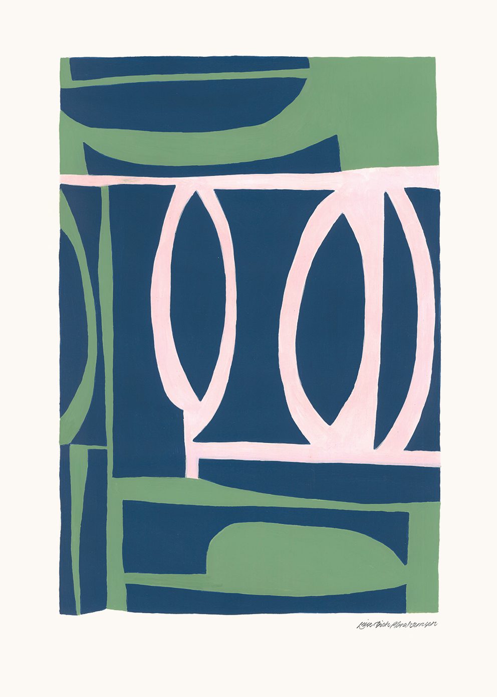 The Poster Club Green House Poster 30x40 cm abstrakt bunt