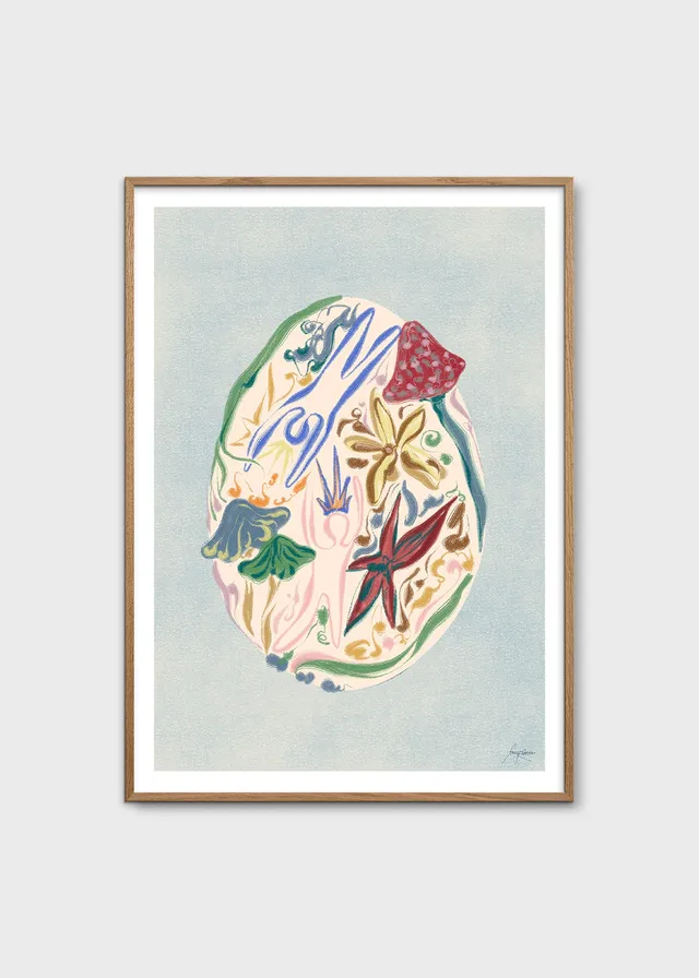 The Poster Club Art Prints Liberty Egg Poster 30x40 cm Blau