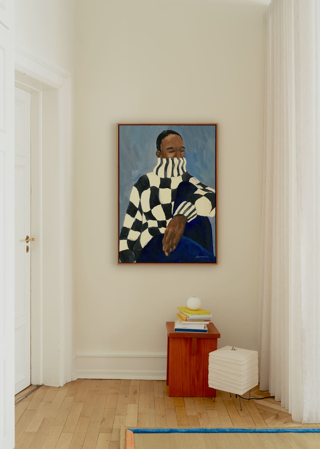 The Poster Club Art Prints Check Leinwand 30x40 cm beige
