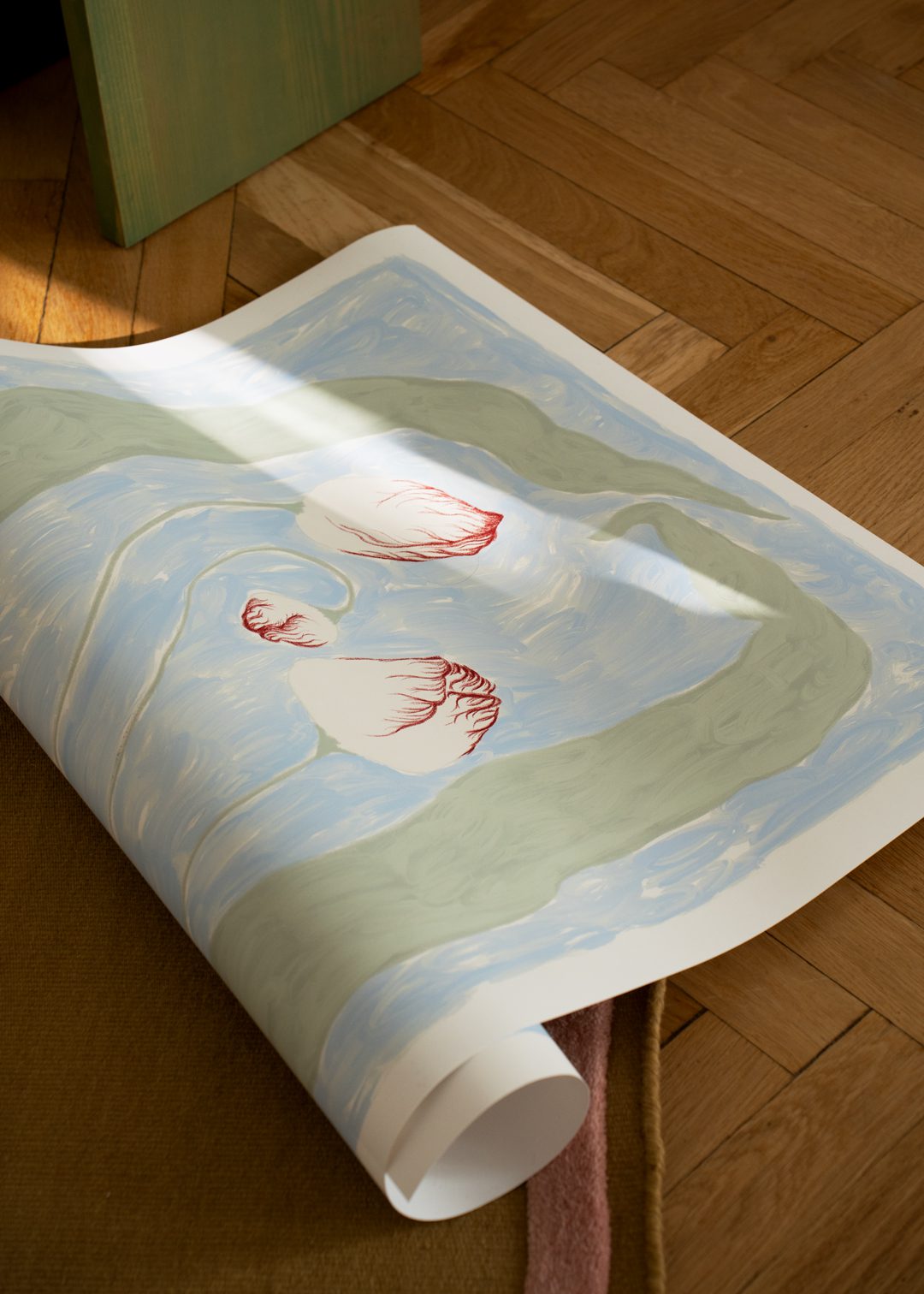 The Poster Club Art Prints Sweet Forgetful Poster 30x40 cm grün