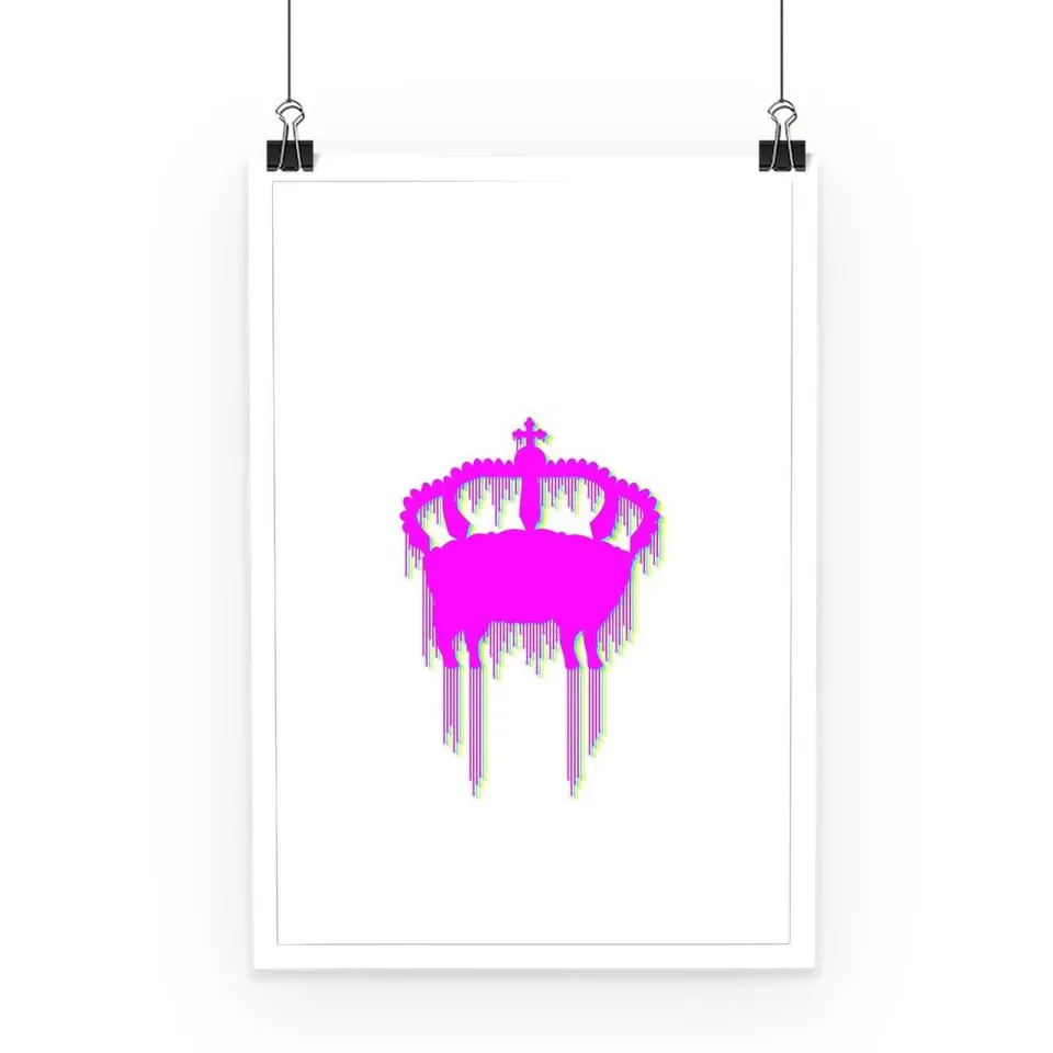 Mineheart Wall Art Drip Logo CMY Poster A2 Bunt