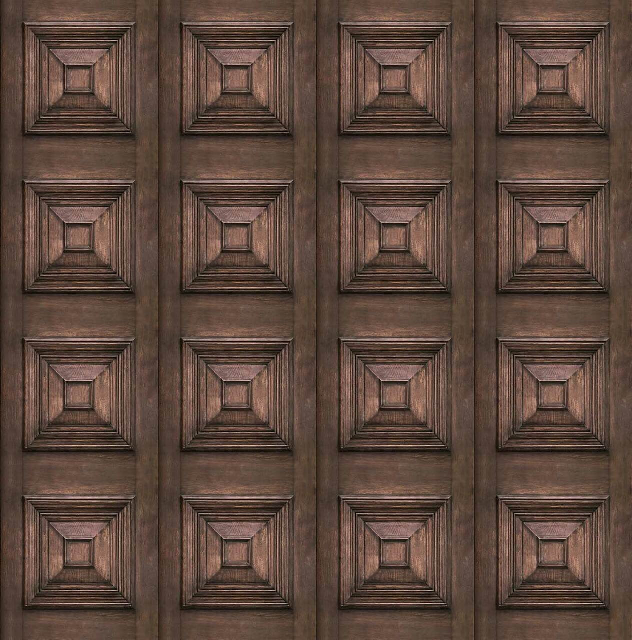 Mineheart Wallpaper Dark Oak Victorian Tapete Dunkle Eiche