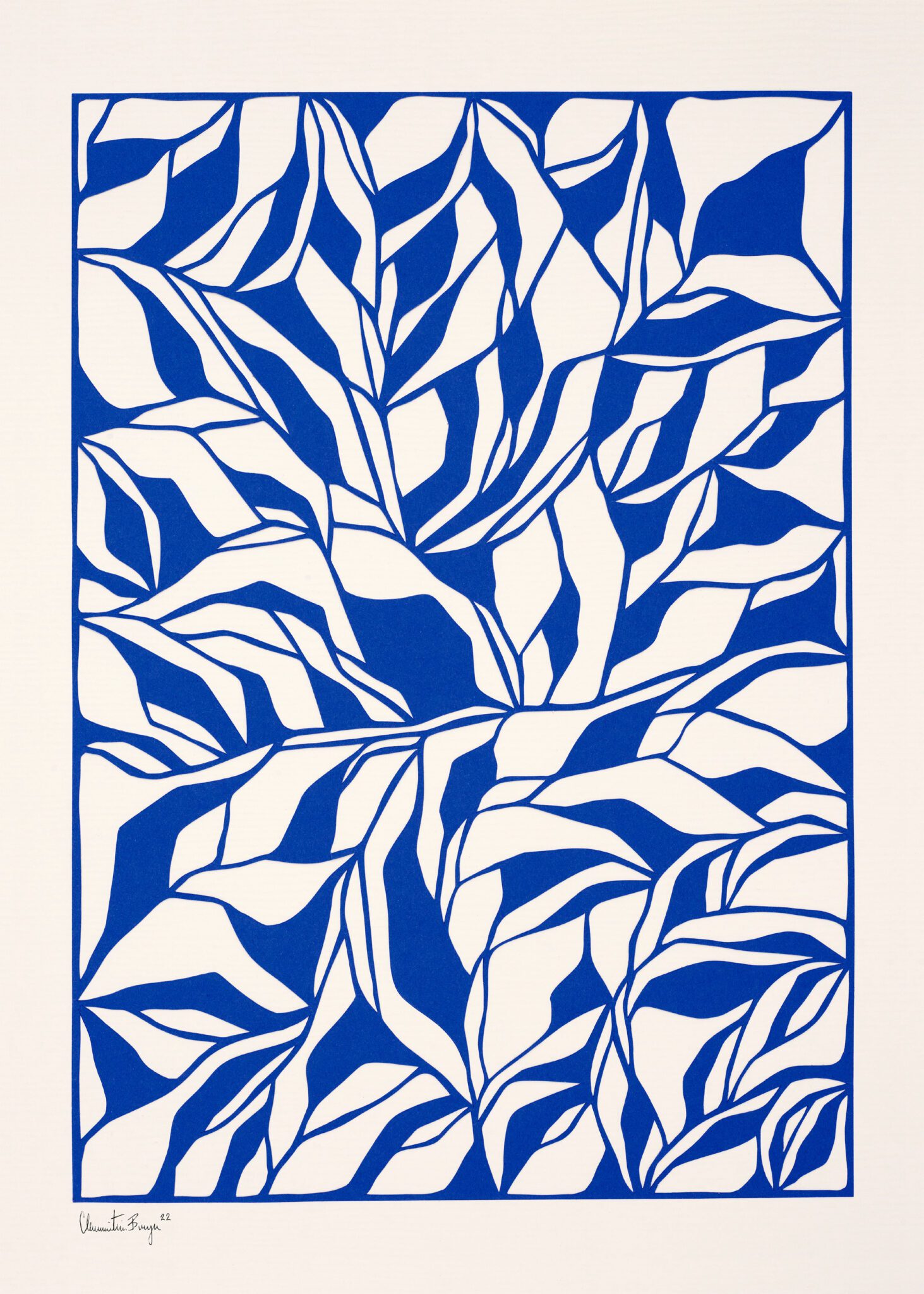 The Poster Club Art Prints The Blues No 01 Poster 30x40 blau
