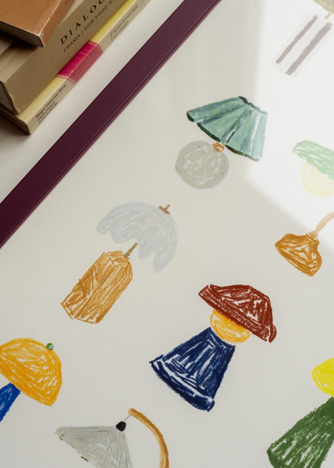 The Poster Club Art Prints A Collection of Lamps Poster A4