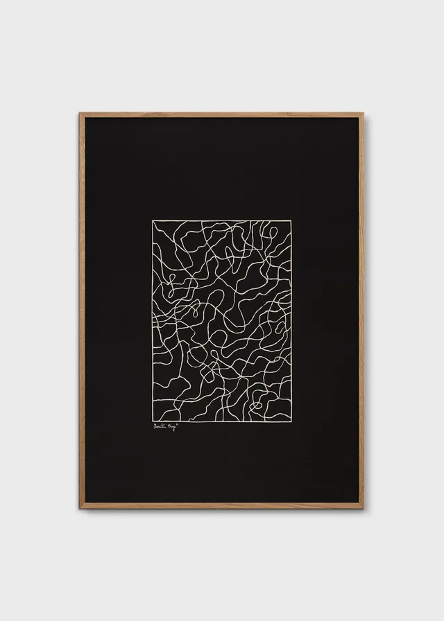 The Poster Club Art Prints Lines No. 01 Poster 30x40 cm schwarz