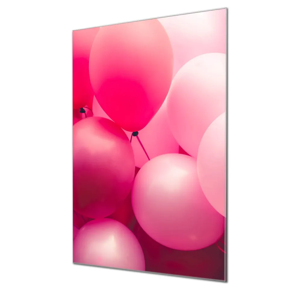 Banjado Magnettafel Rosa Ballons 2 Glasboard 40x60 Muster