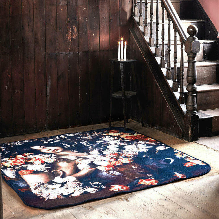 Mineheart Rugs Rose Garden Teppich 150x150 Rosen