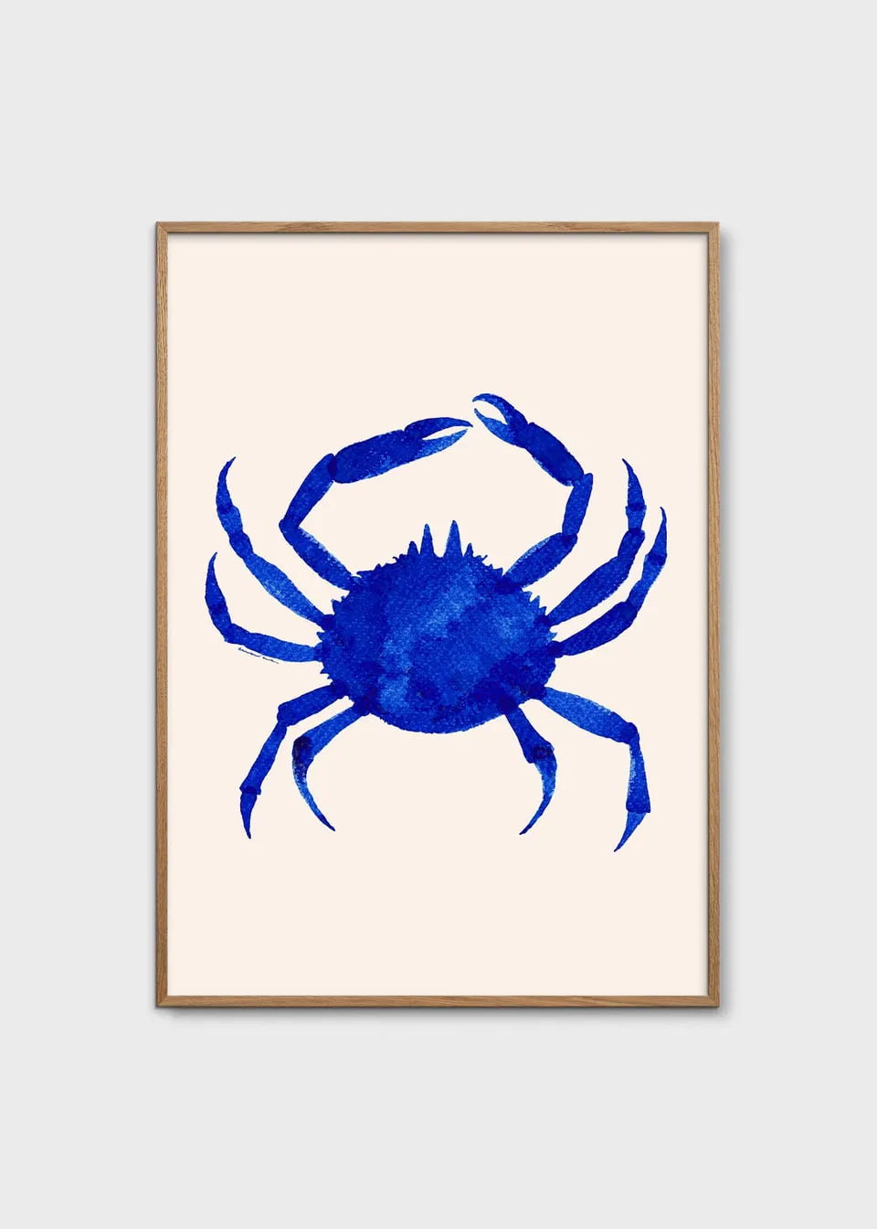 The Poster Club Art Prints Cangrejo de Noche Poster A4 blau