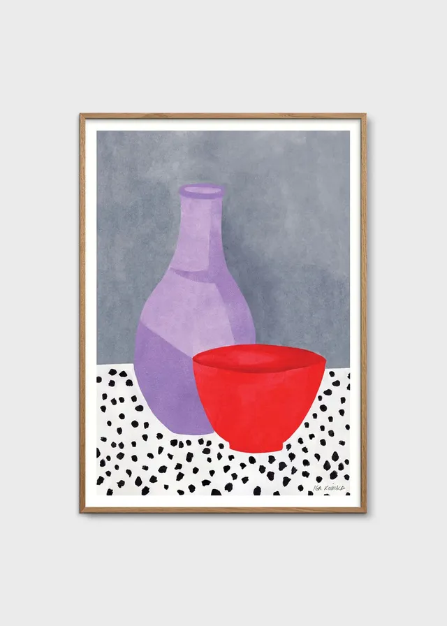 The Poster Club Art Prints Ceramic Poster A4 Lila