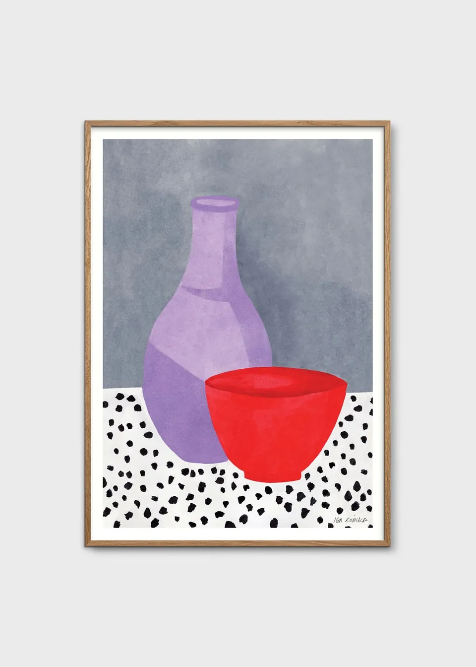 The Poster Club Art Prints Ceramic Poster A4 Lila