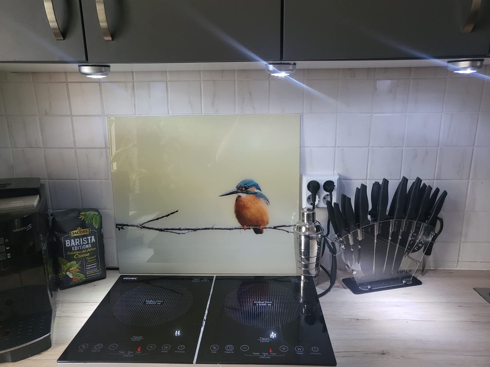 Banjado Herdabdeckplatten Pause Glas 60x52 cm Tiermotiv