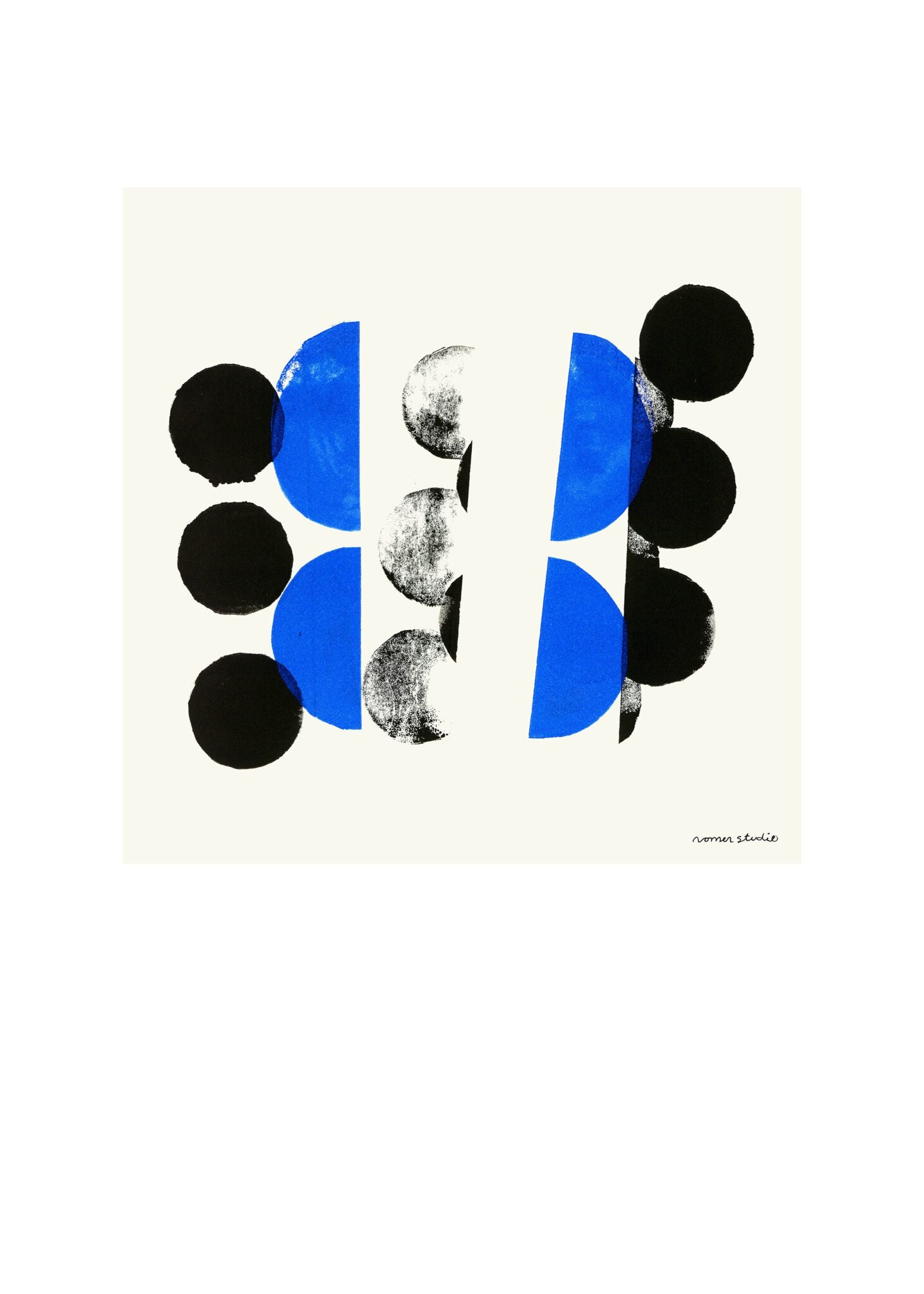 The Poster Club Art Prints Bleu à Part 03 Poster 30x40 blau