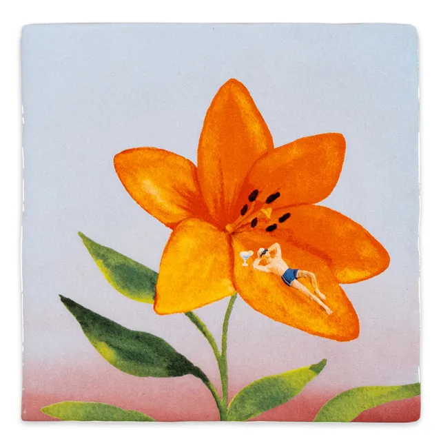 Storytiles Delft blue Unwinding Fliese 10x10 cm Entspannung