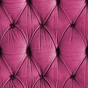 Mineheart Wallpaper Pink Chesterfield Button Tapete Rosa Leder
